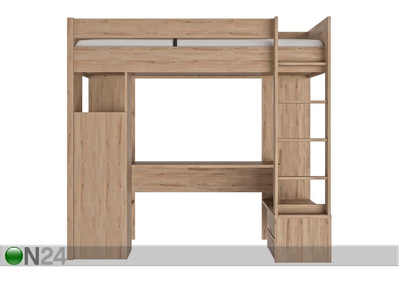 Narivoodi lauaga Ethan 90x200 cm suurendatud