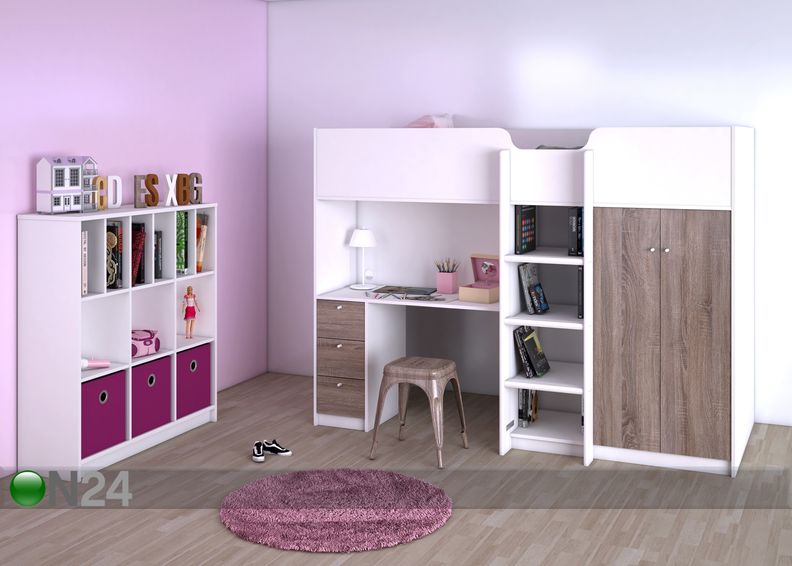 Narivoodi lauaga Lyon 90x200 cm suurendatud