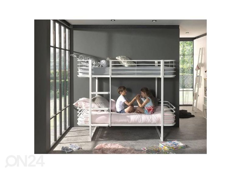 Narivoodi Oscar 90x200 cm, valge suurendatud