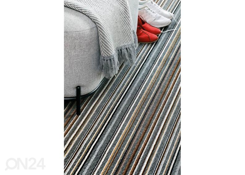 Narma koridorivaip Hugo grey 80x400 cm suurendatud