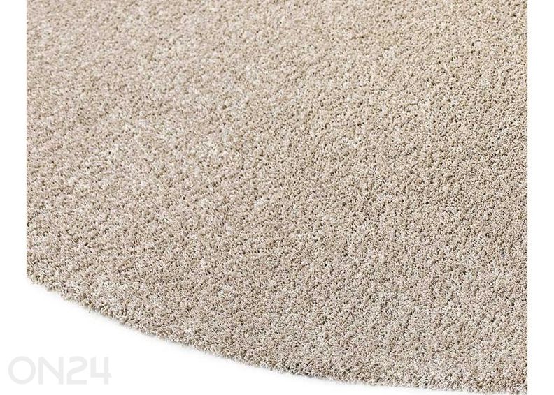 Narma kräsuline tuftingvaip Sweet™ cream ümar Ø 133 cm suurendatud