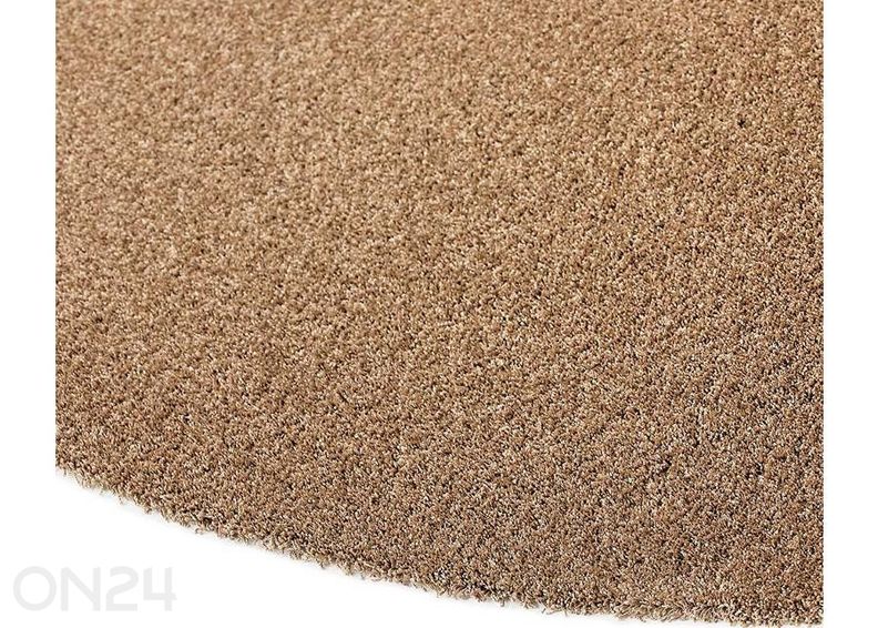 Narma kräsuline tuftingvaip Sweet™ gold ümar Ø 133 cm suurendatud