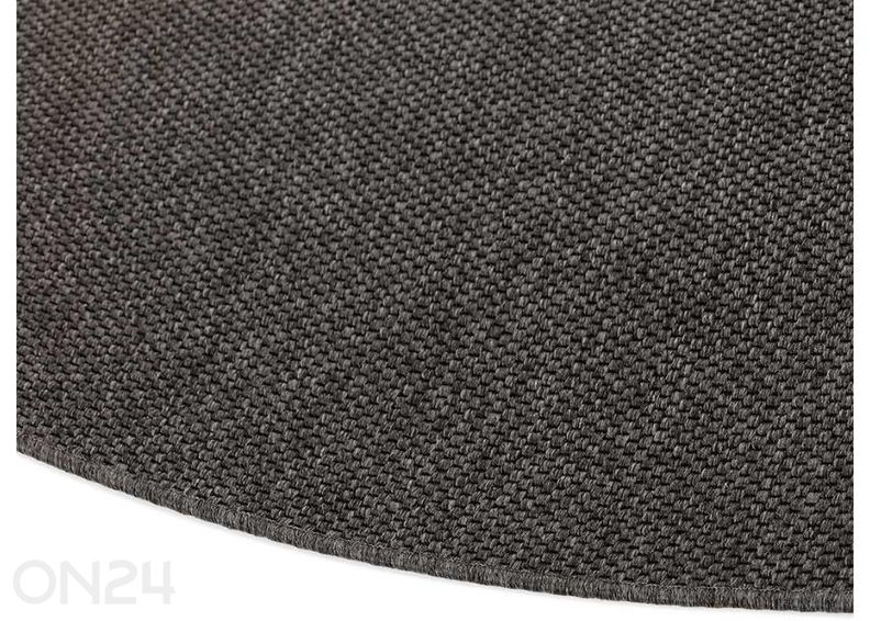 Narma madalsidusvaip Brooklyn™ carbon ümar Ø 160 cm suurendatud