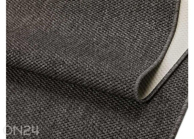 Narma madalsidusvaip Brooklyn™ carbon ümar Ø 160 cm suurendatud