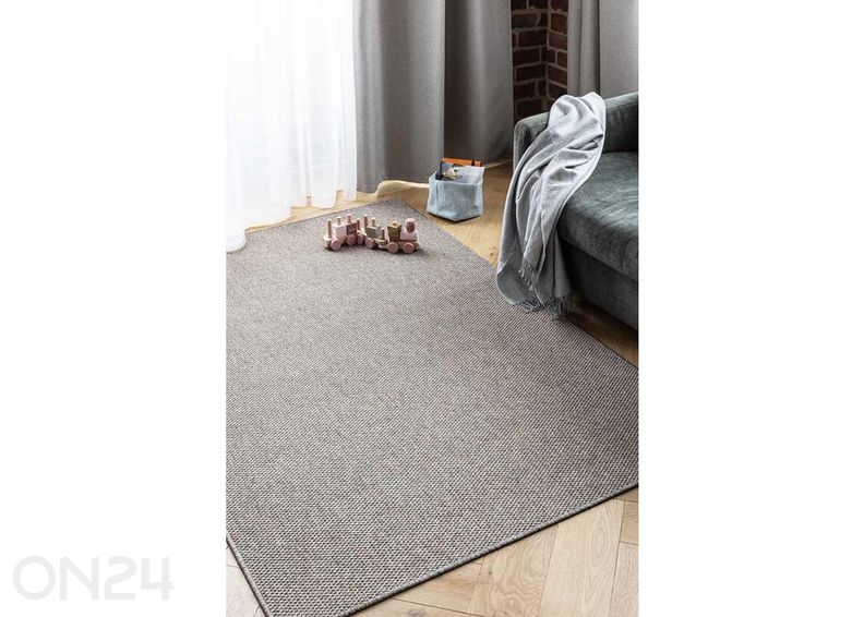 Narma madalsidusvaip Brooklyn™ linen ümar Ø 160 cm suurendatud