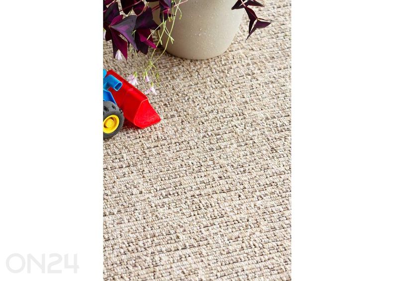 Narma madalsidusvaip Tirol™ beige ümar Ø 160 cm suurendatud