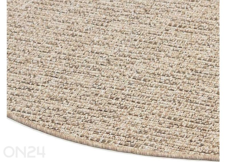 Narma madalsidusvaip Tirol™ beige ümar Ø 160 cm suurendatud