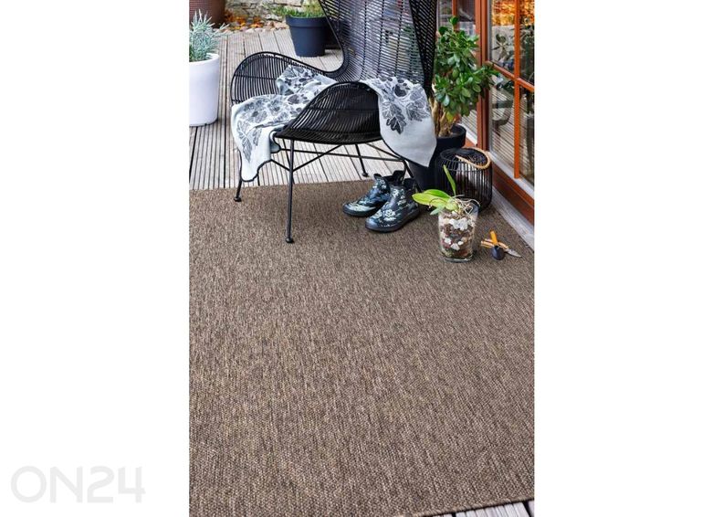 Narma madalsidusvaip Vagabond™ khaki ümar Ø 200 cm suurendatud