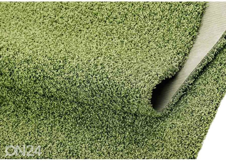 Narma pikakarvaline vaip Spice™ green ümar Ø 133 cm suurendatud