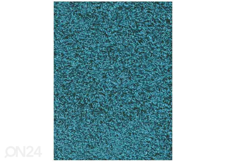 Narma pikakarvaline vaip Spice™ petrol ümar Ø 133 cm suurendatud