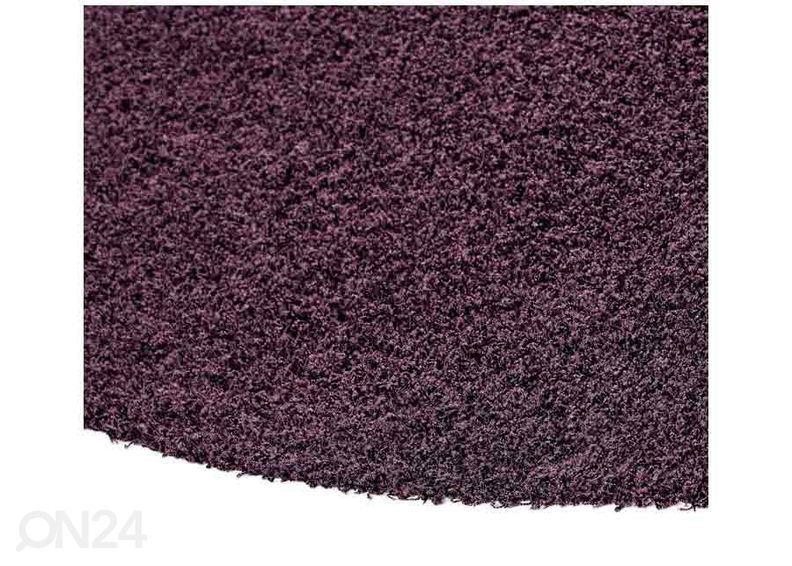 Narma pikakarvaline vaip Spice™ plum ümar Ø 133 cm suurendatud