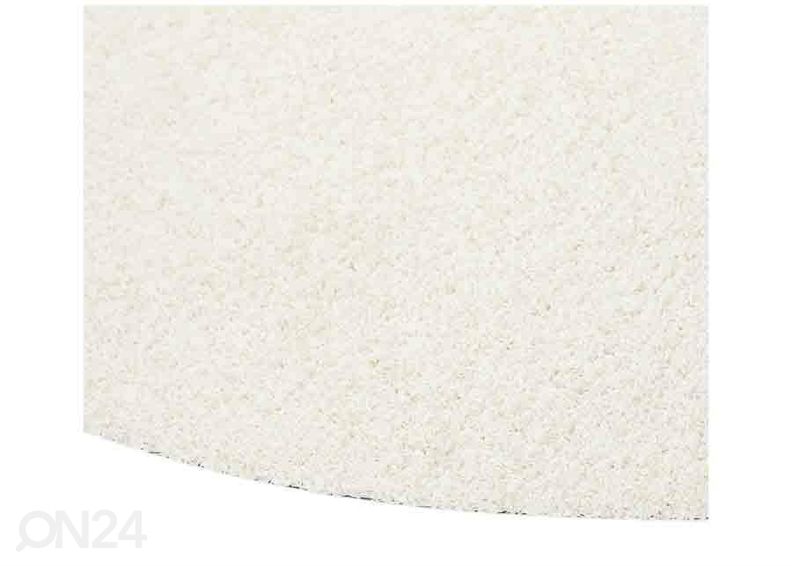 Narma pikakarvaline vaip Spice™ white ümar Ø 133 cm suurendatud