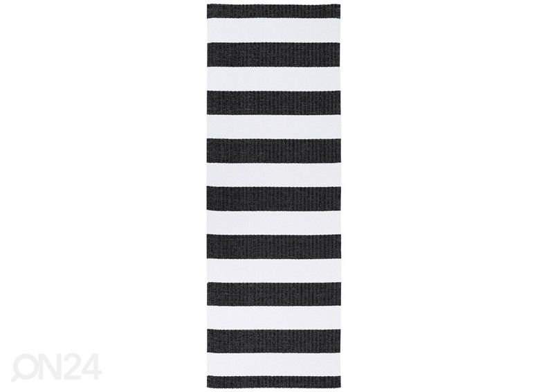 Narma plastikvaip Birkas black-white 70x250 cm suurendatud