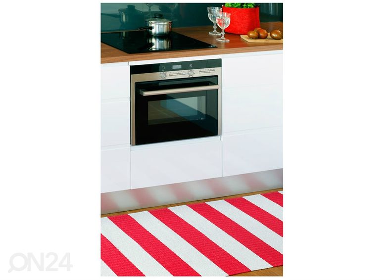 Narma plastikvaip Birkas carmine-white 70x200 cm suurendatud
