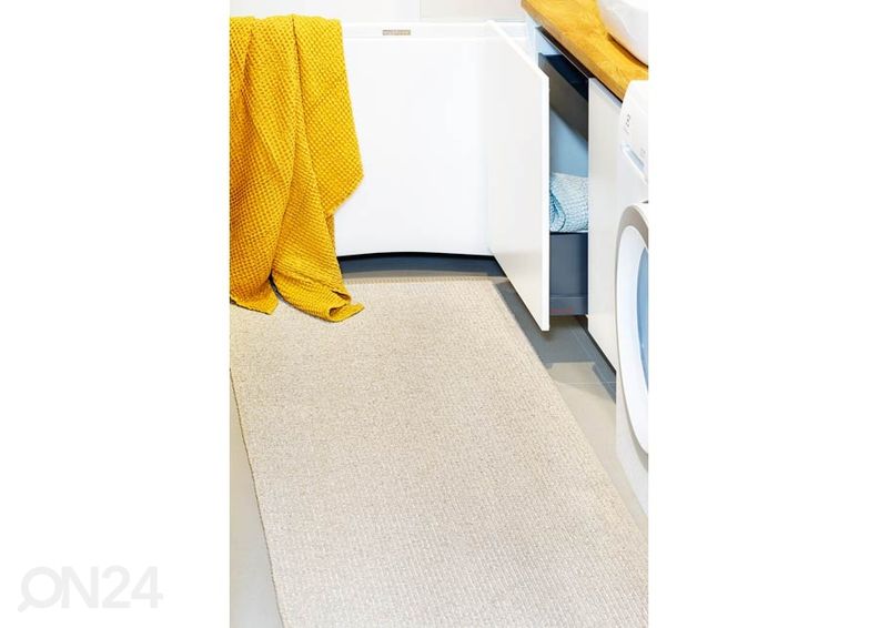 Narma plastikvaip Neve cream metallic 70x250 cm suurendatud