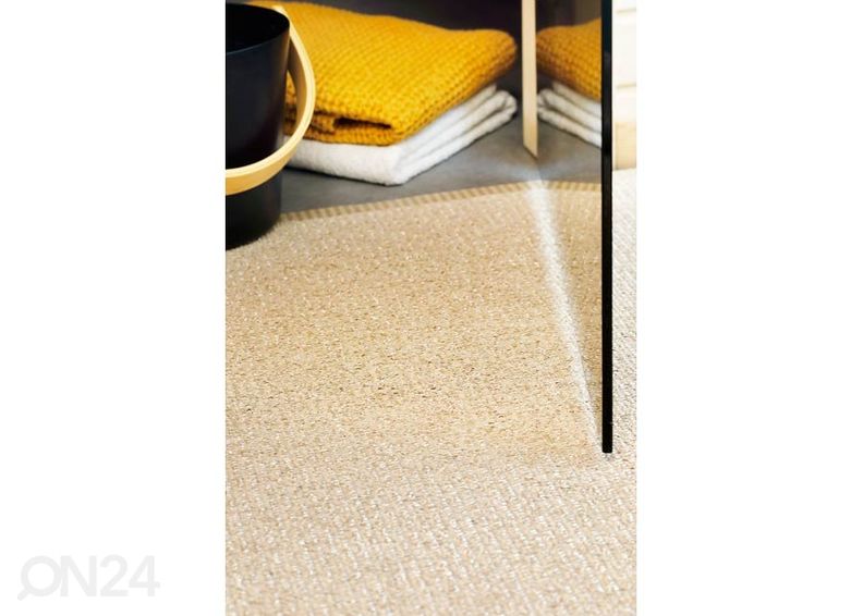 Narma plastikvaip Neve cream metallic 70x250 cm suurendatud