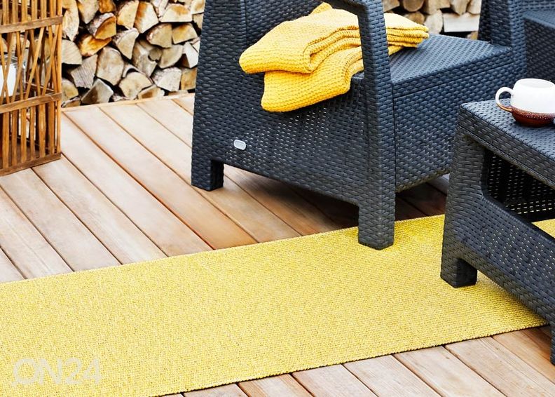 Narma plastikvaip Neve gold metallic 70x300 cm suurendatud