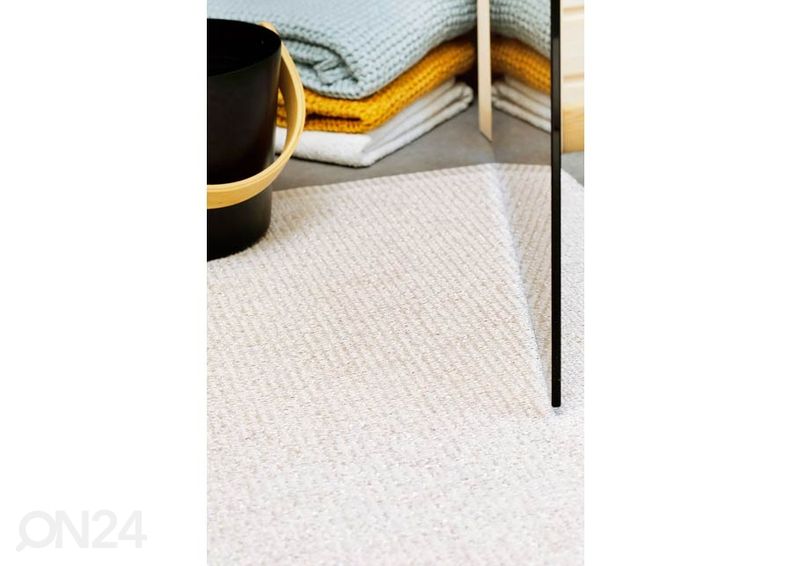 Narma plastikvaip Neve ivory metallic 70x150 cm suurendatud