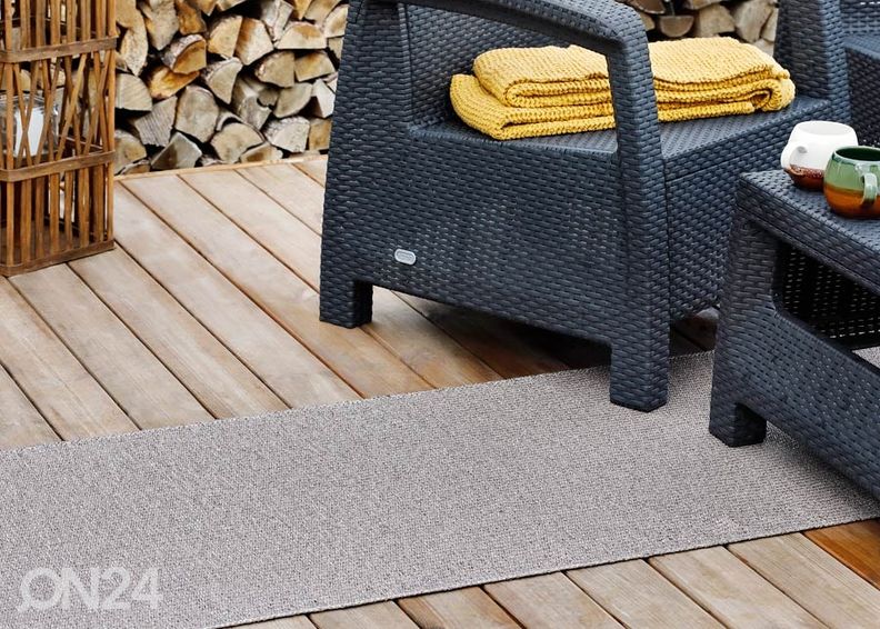 Narma plastikvaip Neve linen metallic 70x350 cm suurendatud