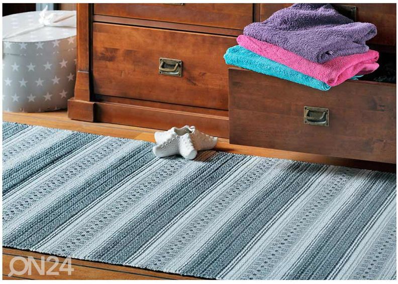 Narma plastikvaip Runö grey 70x100 cm suurendatud