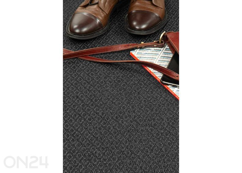 Narma silesidusvaip Bello™ black ümar Ø 160 cm suurendatud