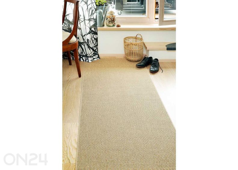 Narma silesidusvaip Bono™ beige ümar Ø 160 cm suurendatud