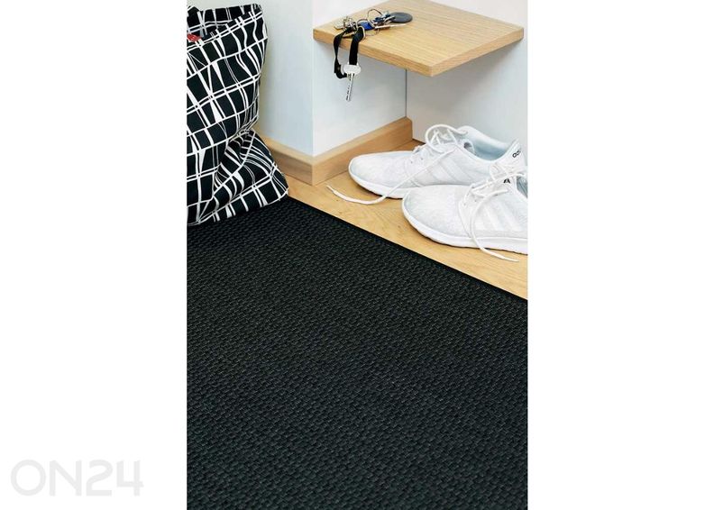 Narma silesidusvaip Bono™ black ümar Ø 200 cm suurendatud