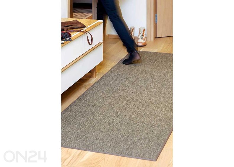 Narma silesidusvaip Bono™ brown ümar Ø 160 cm suurendatud