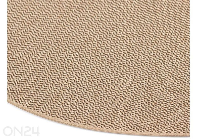 Narma silesidusvaip Bravo™ beige ümar Ø 160 cm suurendatud