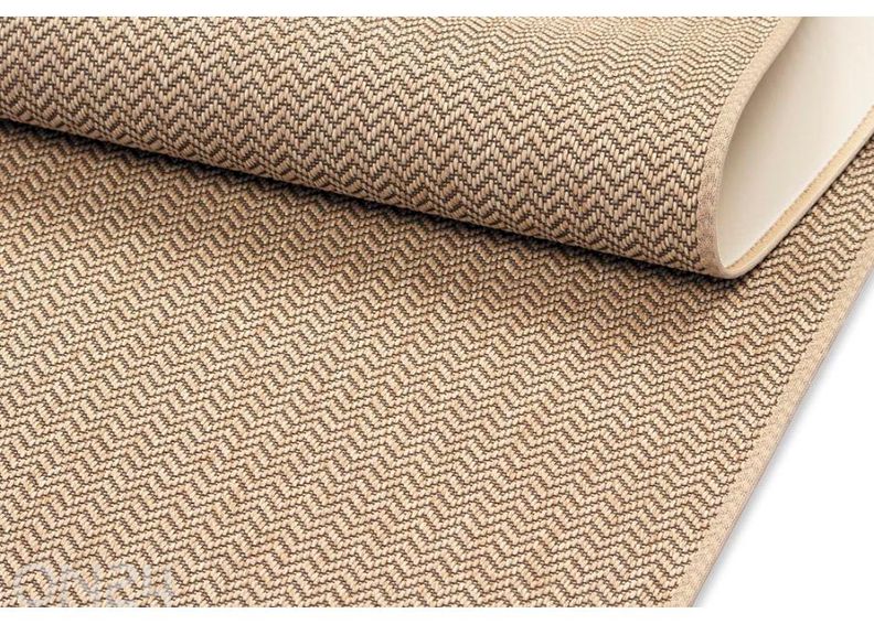 Narma silesidusvaip Bravo™ beige ümar Ø 160 cm suurendatud