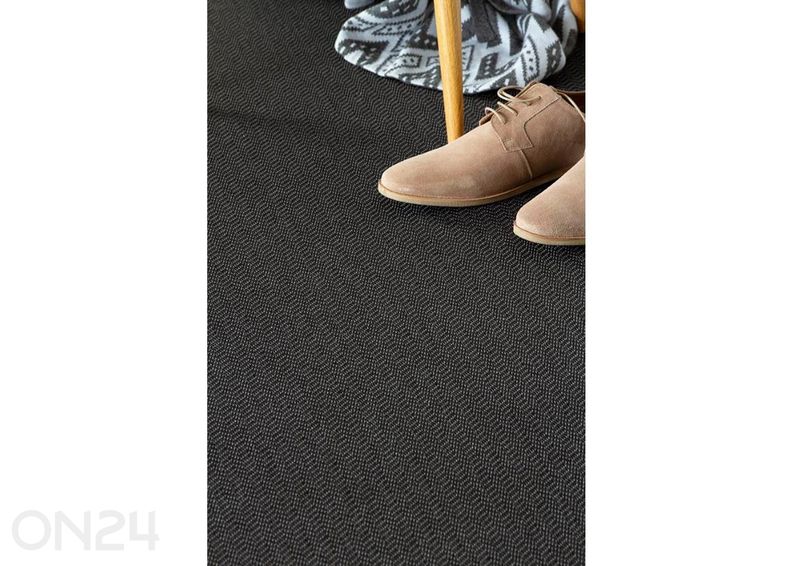 Narma silesidusvaip Bravo™ black ümar Ø 160 cm suurendatud