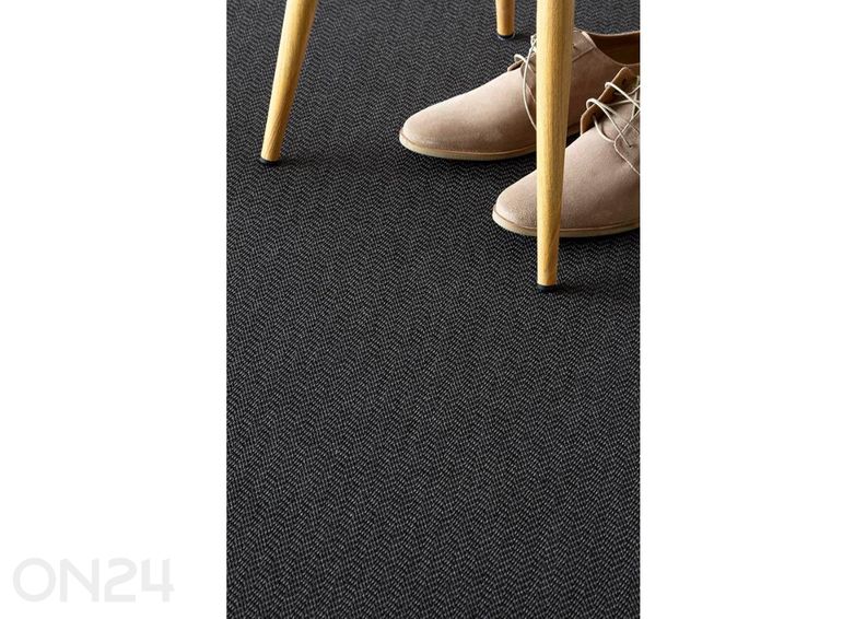 Narma silesidusvaip Bravo™ black ümar Ø 160 cm suurendatud