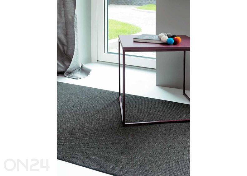 Narma silesidusvaip Credo™ black ümar Ø 160 cm suurendatud