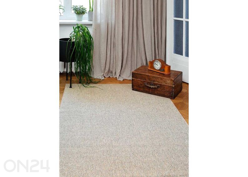 Narma silesidusvaip Credo™ sand ümar Ø 160 cm suurendatud