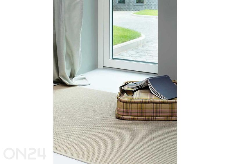 Narma silesidusvaip Limo™ sand ümar Ø 160 cm suurendatud