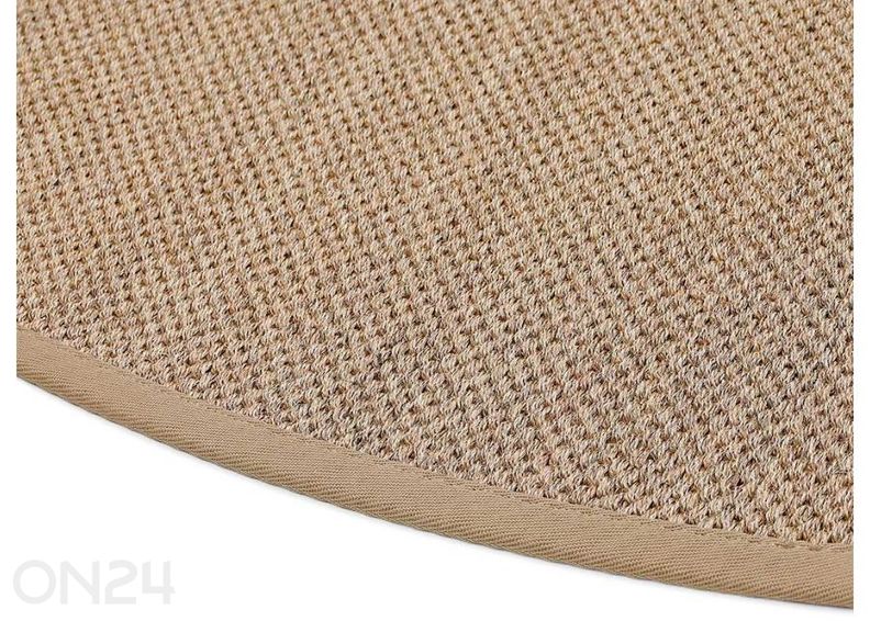 Narma sisalvaip Dragon™ beige ümar Ø 160 cm suurendatud