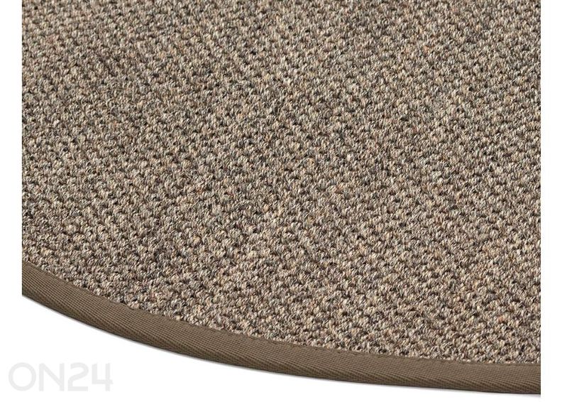 Narma sisalvaip Dragon™ brown ümar Ø 160 cm suurendatud