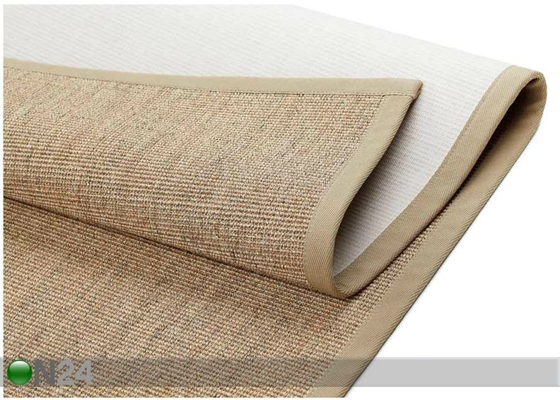 Narma sisalvaip Livos beige 80x150 cm suurendatud