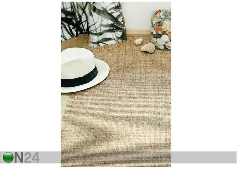 Narma sisalvaip Livos™ beige 80x200 cm suurendatud