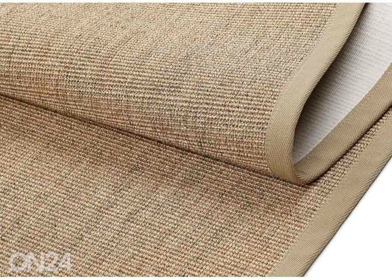 Narma sisalvaip Livos™ beige ümar Ø 160 cm suurendatud