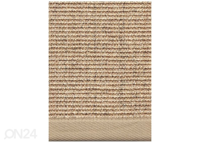 Narma sisalvaip Livos™ beige ümar Ø 160 cm suurendatud