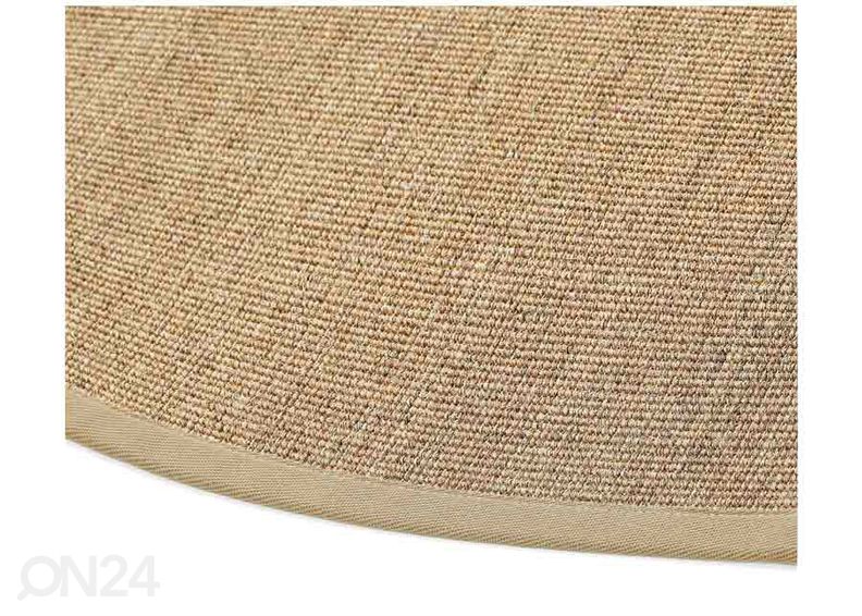 Narma sisalvaip Livos™ beige ümar Ø 160 cm suurendatud