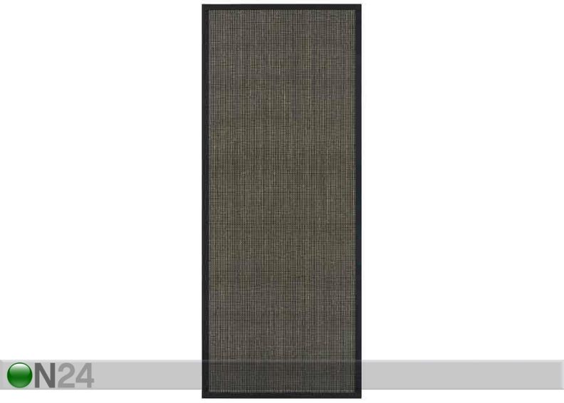 Narma sisalvaip Livos™ black-brown 80x160 cm suurendatud