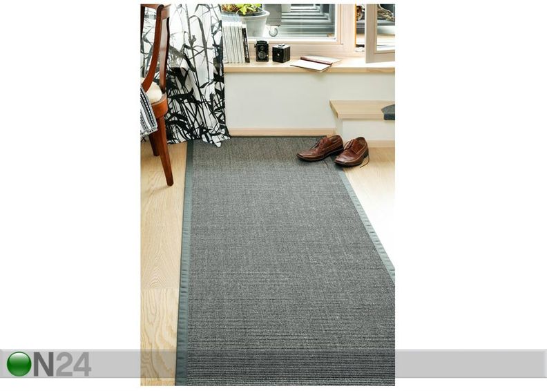 Narma sisalvaip Livos grey 80x200 cm suurendatud