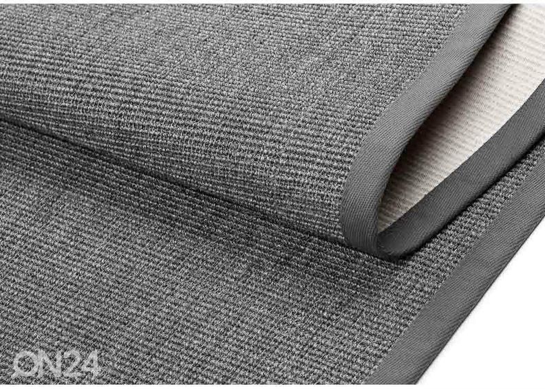 Narma sisalvaip Livos™ grey ümar Ø 160 cm suurendatud