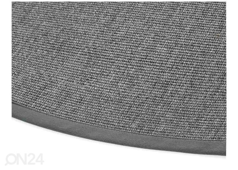 Narma sisalvaip Livos™ grey ümar Ø 160 cm suurendatud