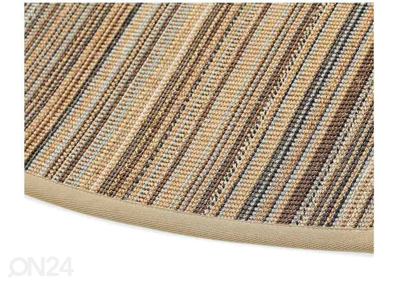 Narma sisalvaip Livos™ multi ümar Ø 160 cm suurendatud