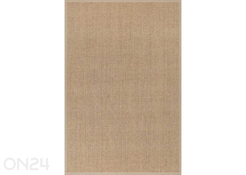 Narma sisalvaip Tuna™ beige 80x250 cm suurendatud