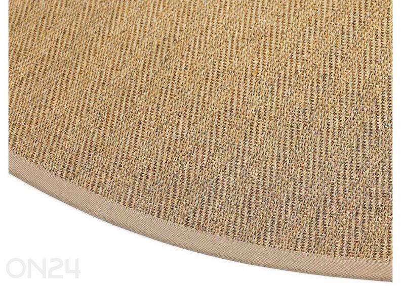 Narma sisalvaip Tuna™ beige ümar Ø 160 cm suurendatud