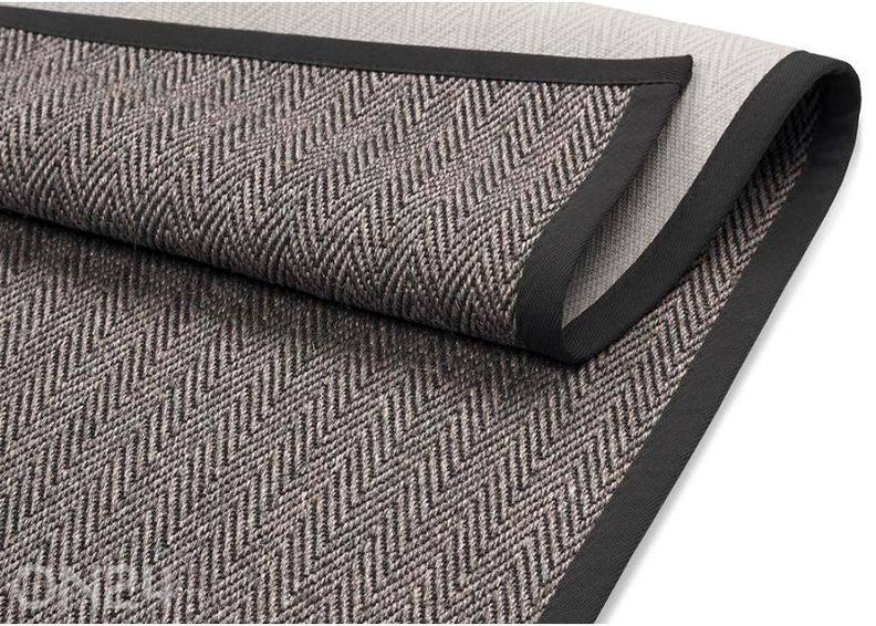 Narma sisalvaip Tuna™ carbon 80x160 cm suurendatud